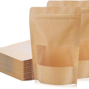 KRAFT PAPER ZIP POUCH 6*9 ( 100gm)